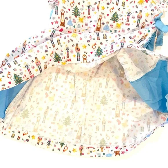 James & Lottie 2T Nutcracker Print Dress - Picture 7 of 8